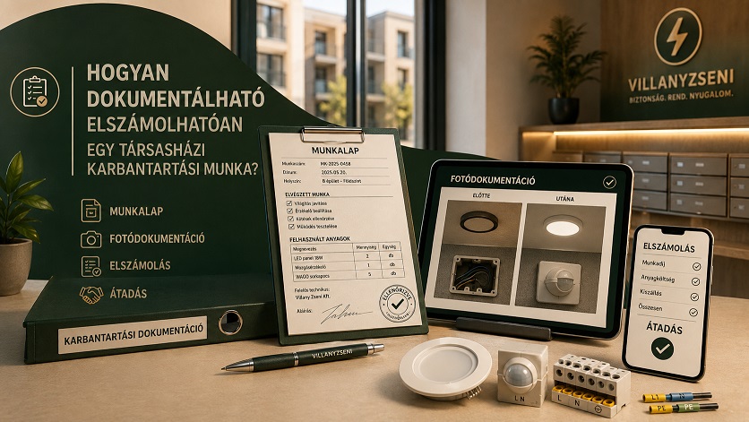 Hogyan dokumentálható elszámolhatóan egy társasházi karbantartási munka